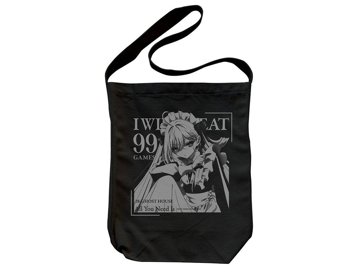 Playing Death Games to Put Food on the Table: Ghost House Shoulder Tote / BLACK