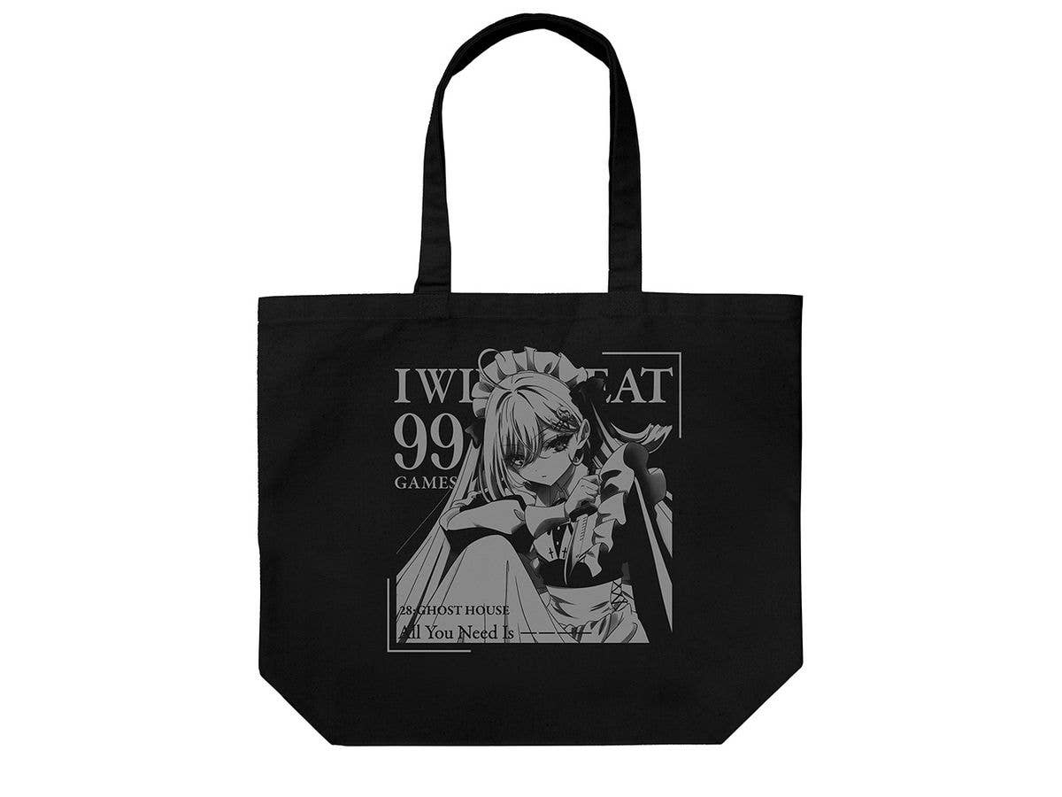 Playing Death Games to Put Food on the Table: Ghost House Large Tote / BLACK