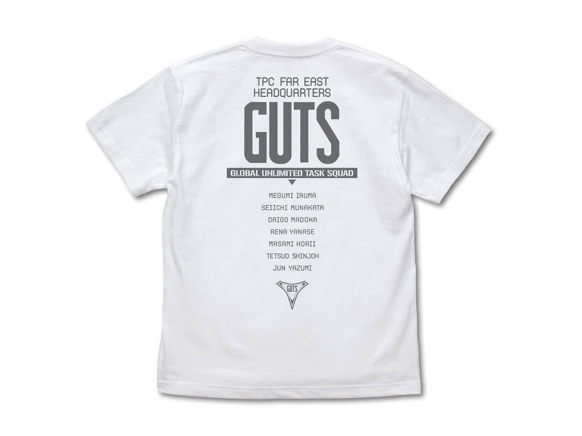 Ultraman Tiga: GUTS Logo T-Shirt / WHITE-M