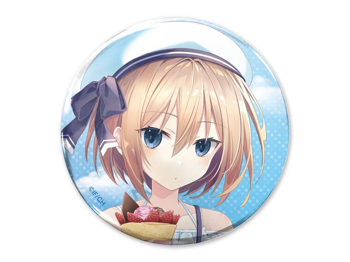 Hyperdimension Neptunia: Newly Illustrated Blanc 65Mm Can Badge - Sweet Time Ver.