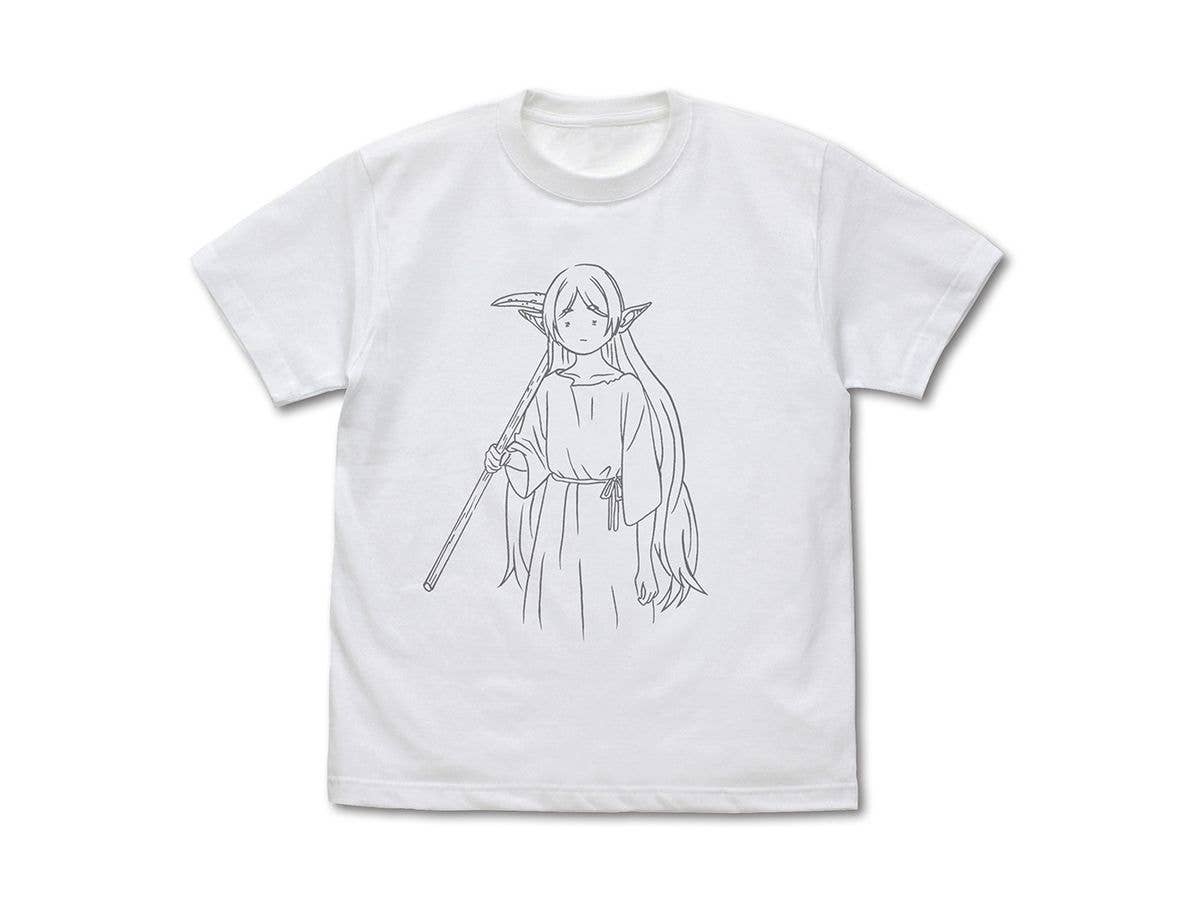 Frieren: Beyond Journey's End - Frieren Gets Forced To Work In The Mine For 300 Years T-Shirt / White-XL