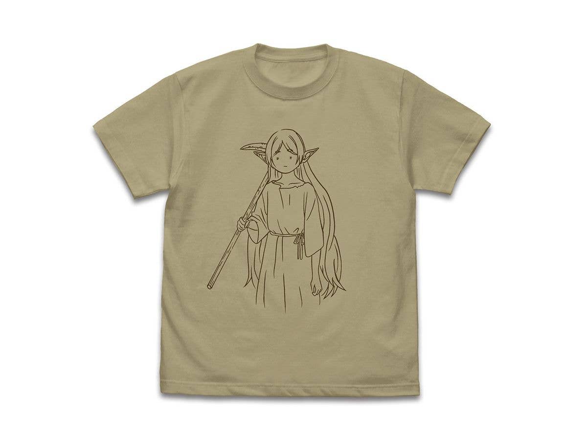 Frieren: Beyond Journey's End - Frieren Gets Forced To Work In The Mine For 300 Years T-Shirt / Sand Khaki-M