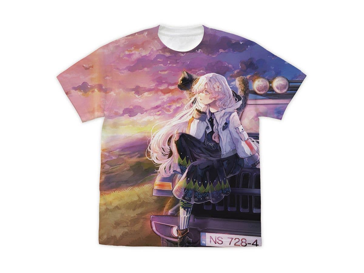 HYKE: Northern Light(s): HYKE Full Graphic T-Shirt / WHITE-S