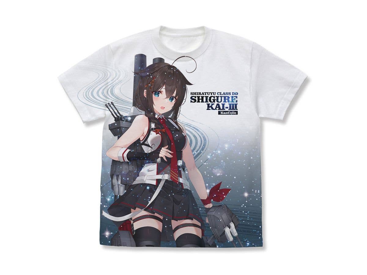 Kantai Collection -KanColle-: Shigure Kai-3 Full Graphic T-Shirt / WHITE-L