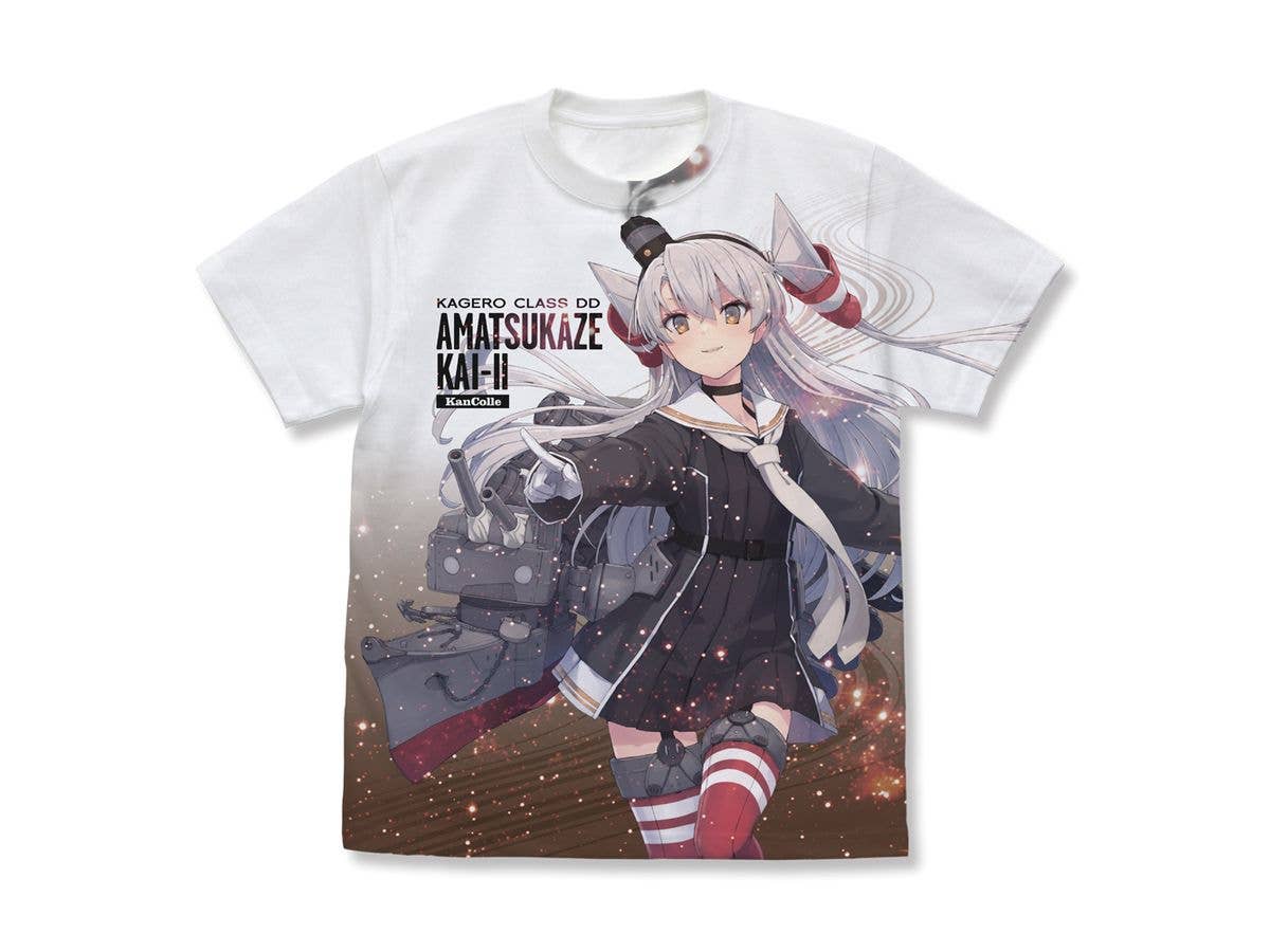 Kantai Collection -KanColle-: Amatsukaze Kai Ni Full Graphic T-Shirt / WHITE-XL