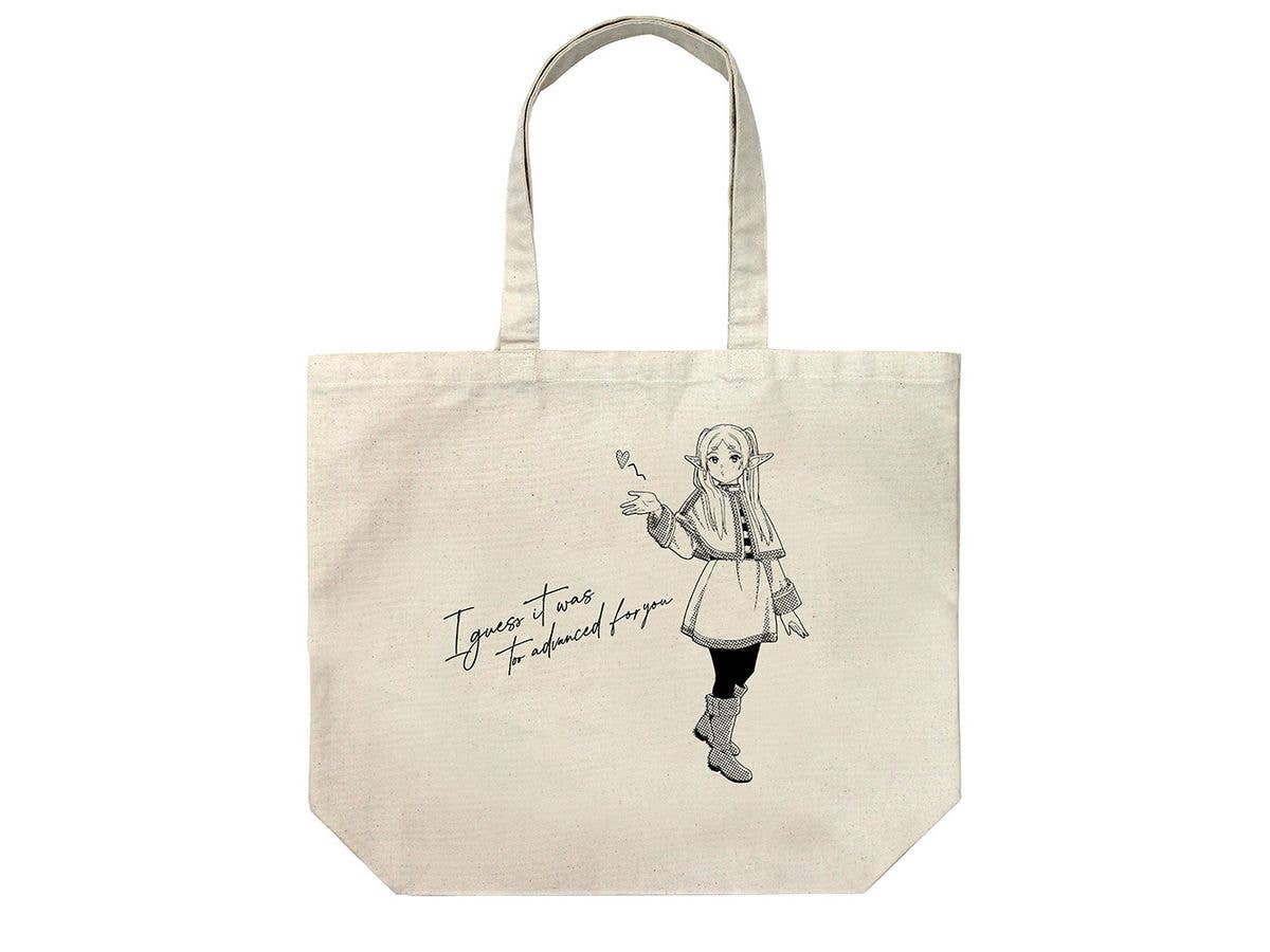 Frieren: Beyond Journey's End - Frieren's Seduction Large Tote Bag / Natural