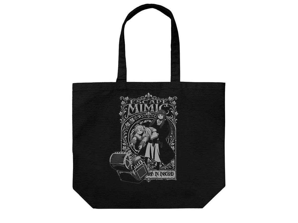 Frieren: Beyond Journey's End - Frieren & Fern Mimic Escape Large Tote / Black