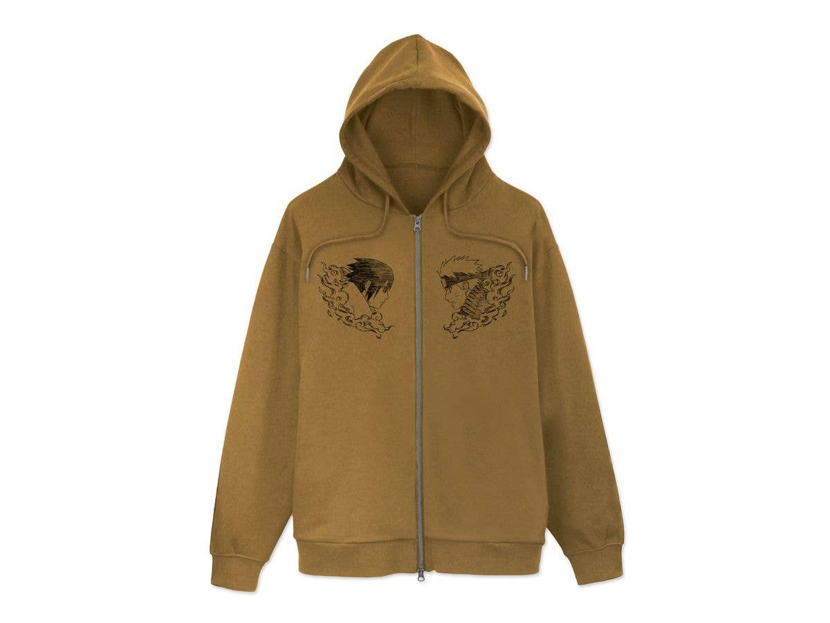 NARUTO Shippuden: Naruto & Sasuke Zip Hoodie / COYOTE-M