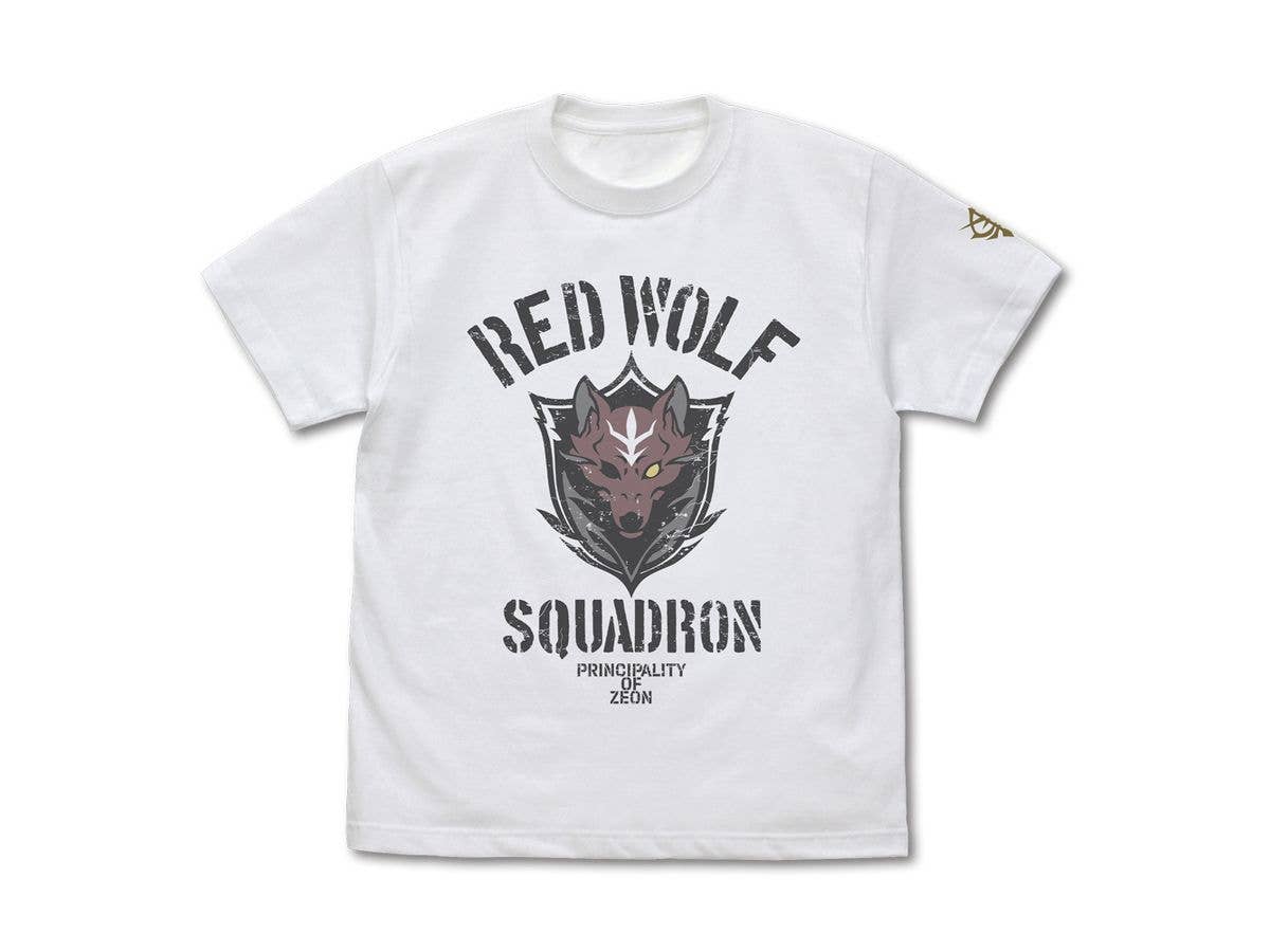 Mobile Suit Gundam: Requiem of Vengeance: Red Wolf Team T-Shirt / WHITE-L