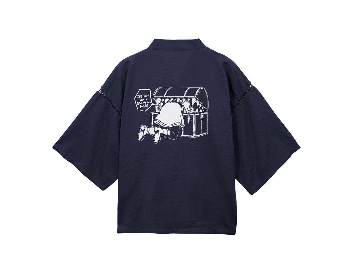 Frieren: Beyond Journey's End - Frieren being eaten by a mimic - Jinbei (Japanese summer wear) / Navy - Medium (M-L)
