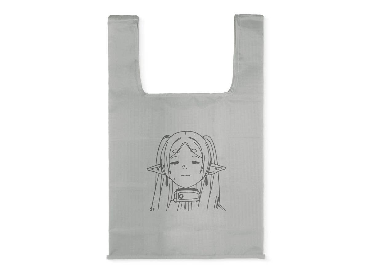Frieren: Beyond Journey's End - Frieren Face Eco Bag / GRAY