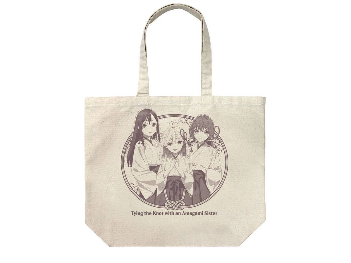TV Anime Amagami-san Chi no Enmusubi: Yoru, Yuna, Asahime Large Tote Bag / NATURAL