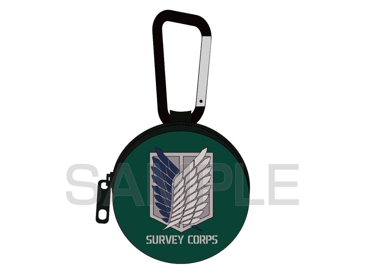 TV Anime Attack on Titan: Survey Corps Mini Pouch with Carabiner