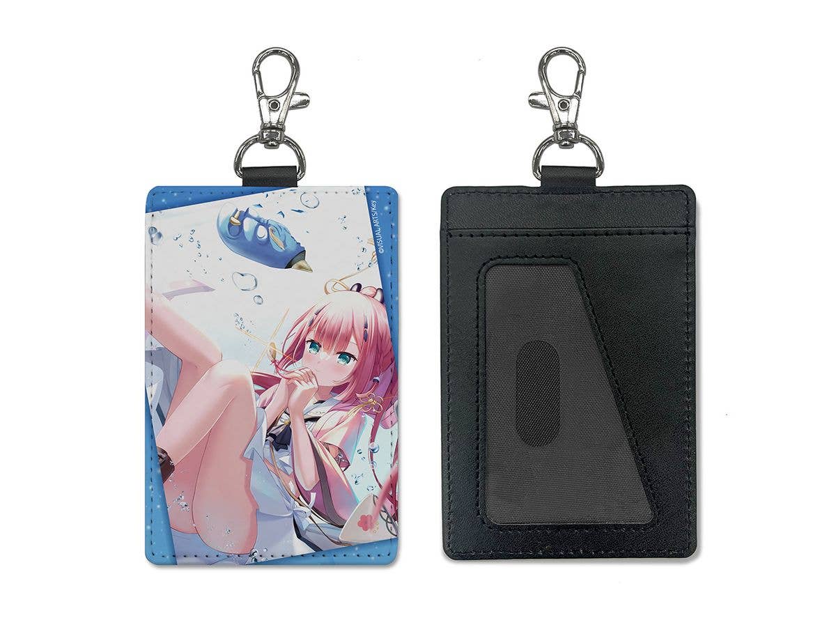 Summer Pockets REFLECTION BLUE: Shiki Kamiyama Pass Case (with carabiner) Vacation Ver.