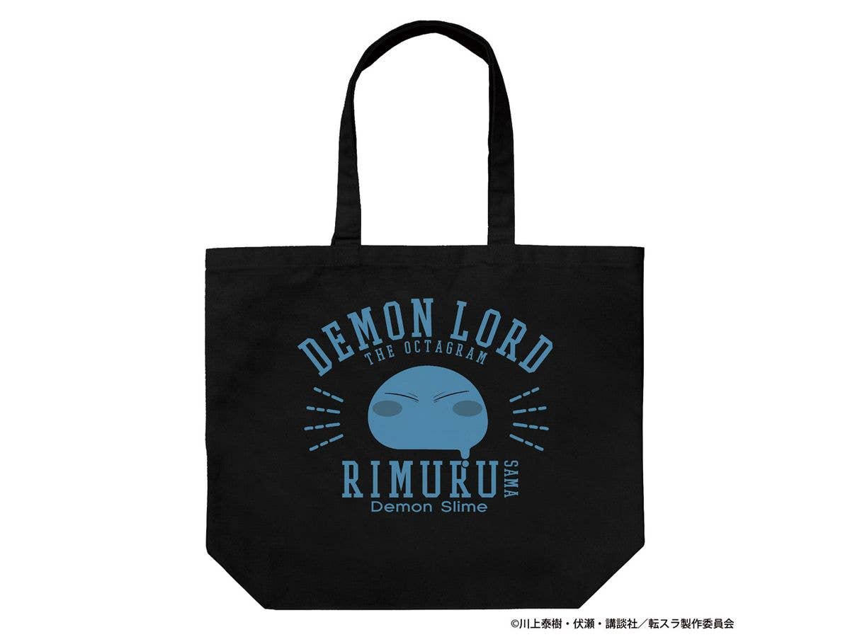 That Time I Got Reincarnated as a Slime: Rimuru-sama College Large Tote Bag / BLACK
