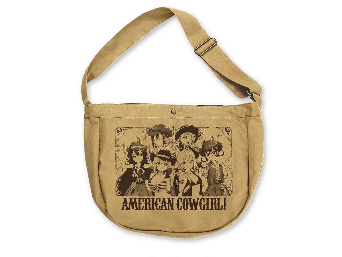 The 100 Girlfriends Who Really, Really, Really, Really, Really Love You: Newly Illustrated Newspaper Bag featuring 6 Cowgirls / SAND KHAKI