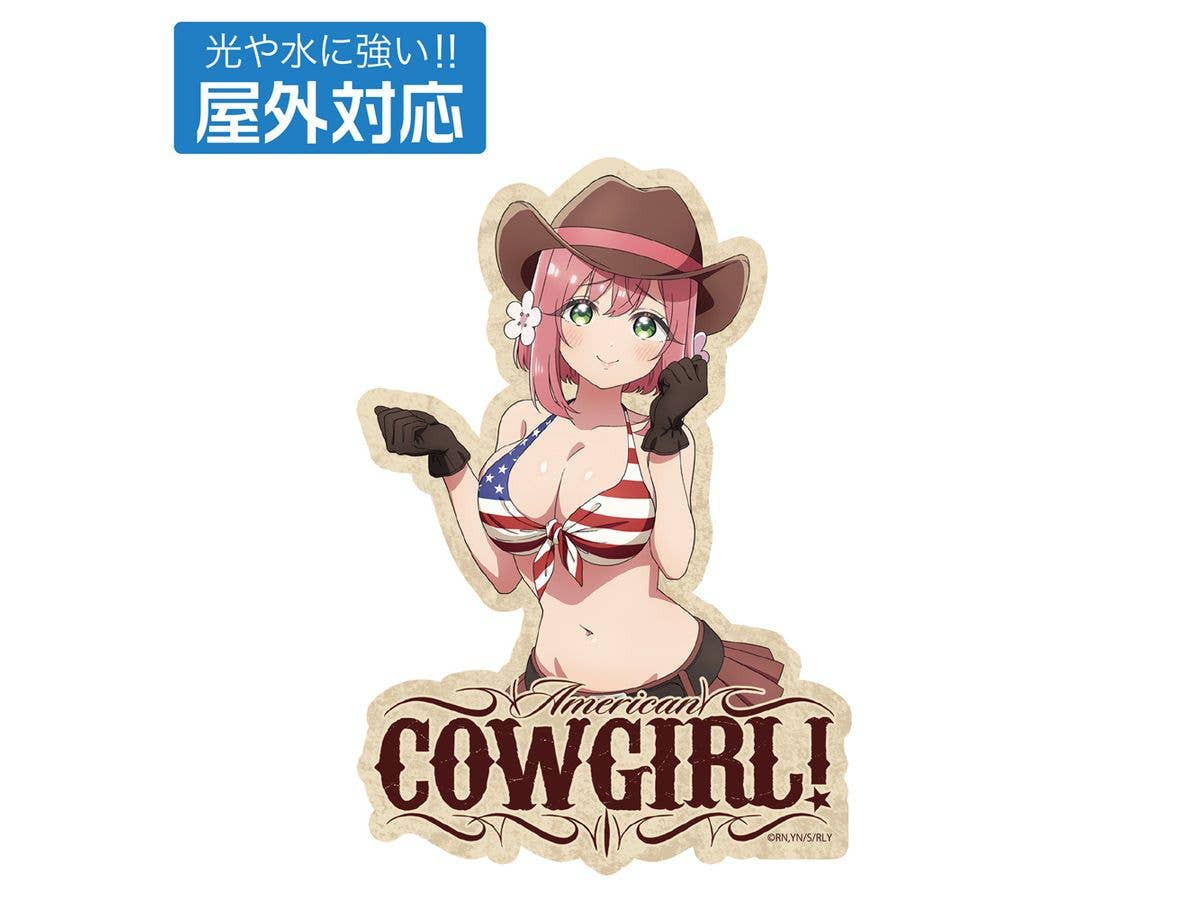 The 100 Girlfriends Who Really, Really, Really, Really, Really Love You: Newly Illustrated Hanazono Hakari Outdoor Sticker Cowgirl Ver.