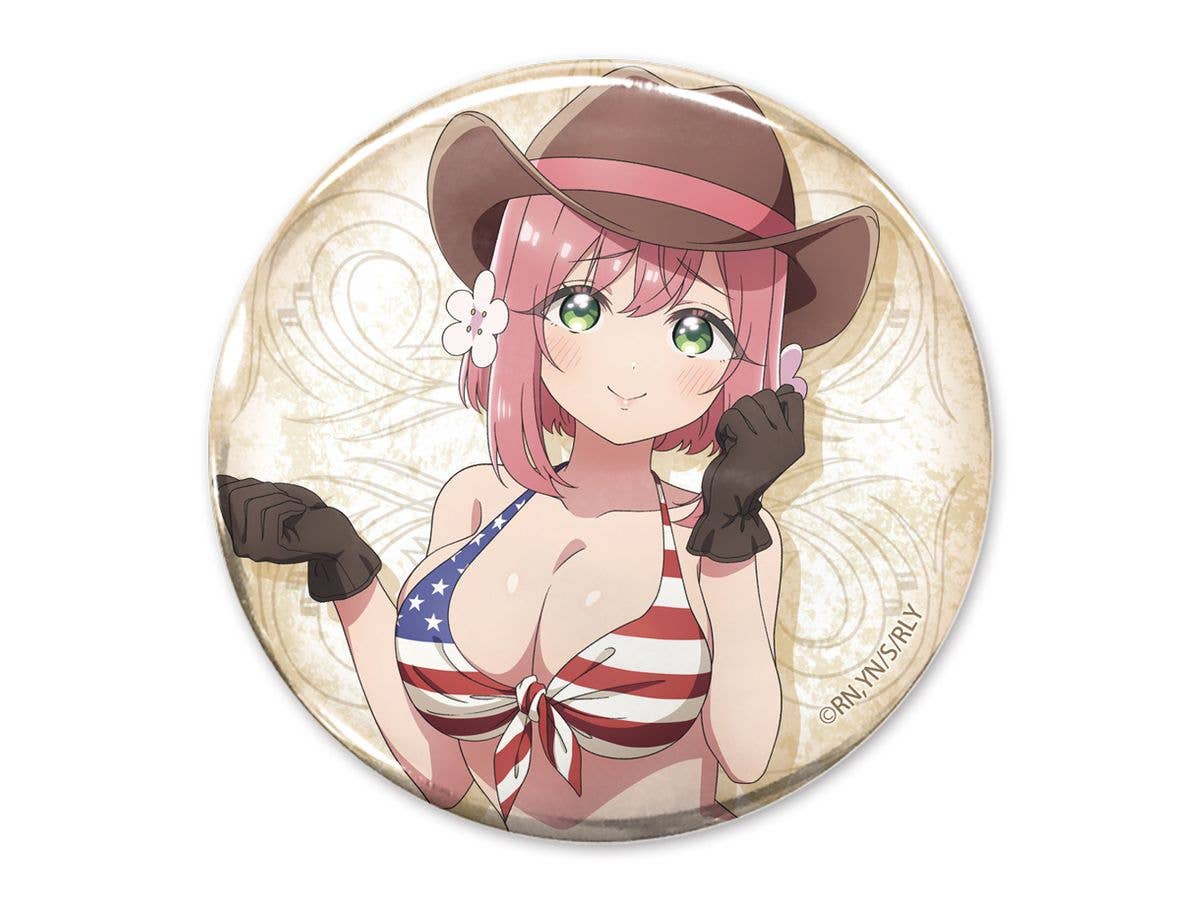 The 100 Girlfriends Who Really, Really, Really, Really, Really Love You: Newly Illustrated Hanazono Hakari 65mm Can Badge Cowgirl Ver.