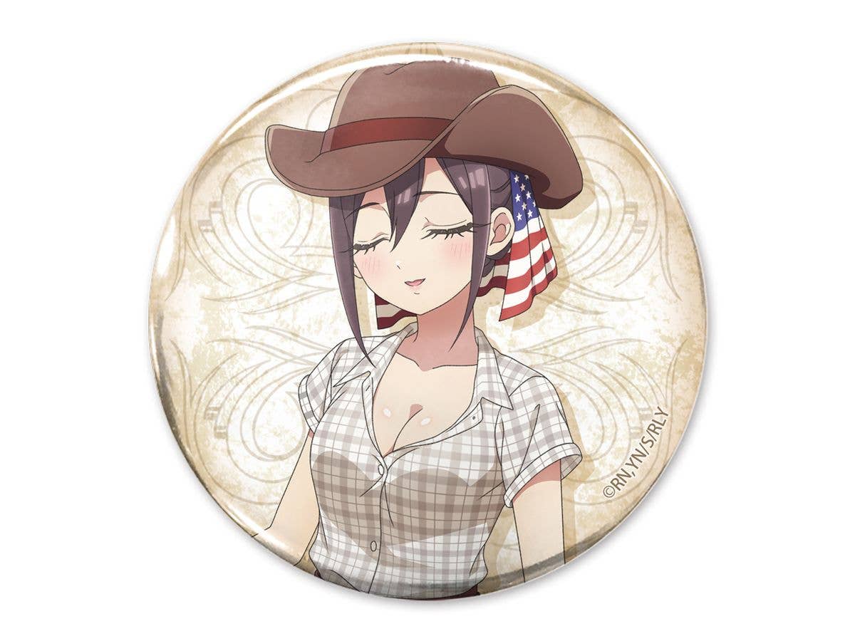 The 100 Girlfriends Who Really, Really, Really, Really, Really Love You: Original Illustration Mei Meido 65mm Can Badge Cowgirl Ver.