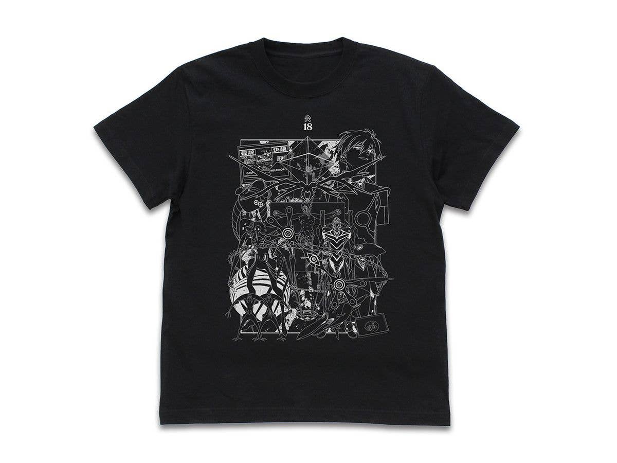 EVANGELION: Neon Genesis Evangelion All Angels T-Shirt / BLACK-M