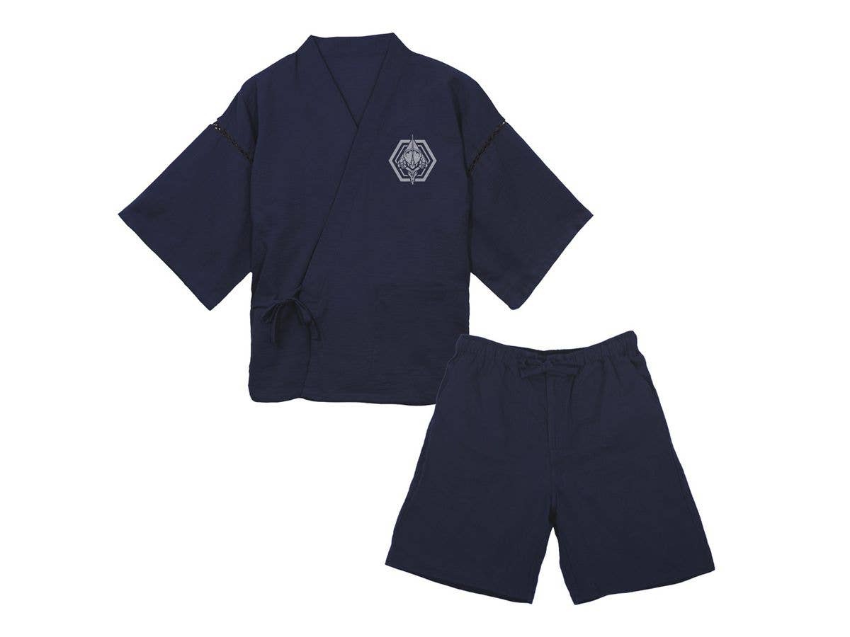 EVANGELION: Evangelion Jinbei (Japanese summer wear) / Navy - Large (XL-XXL)