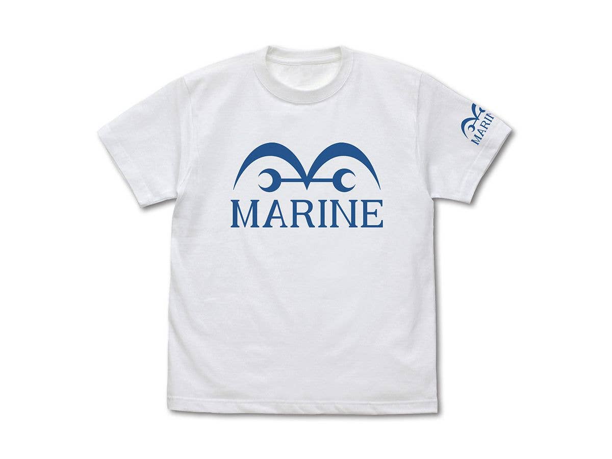 One Piece: Navy T-Shirt Ver.2.0 / White-L