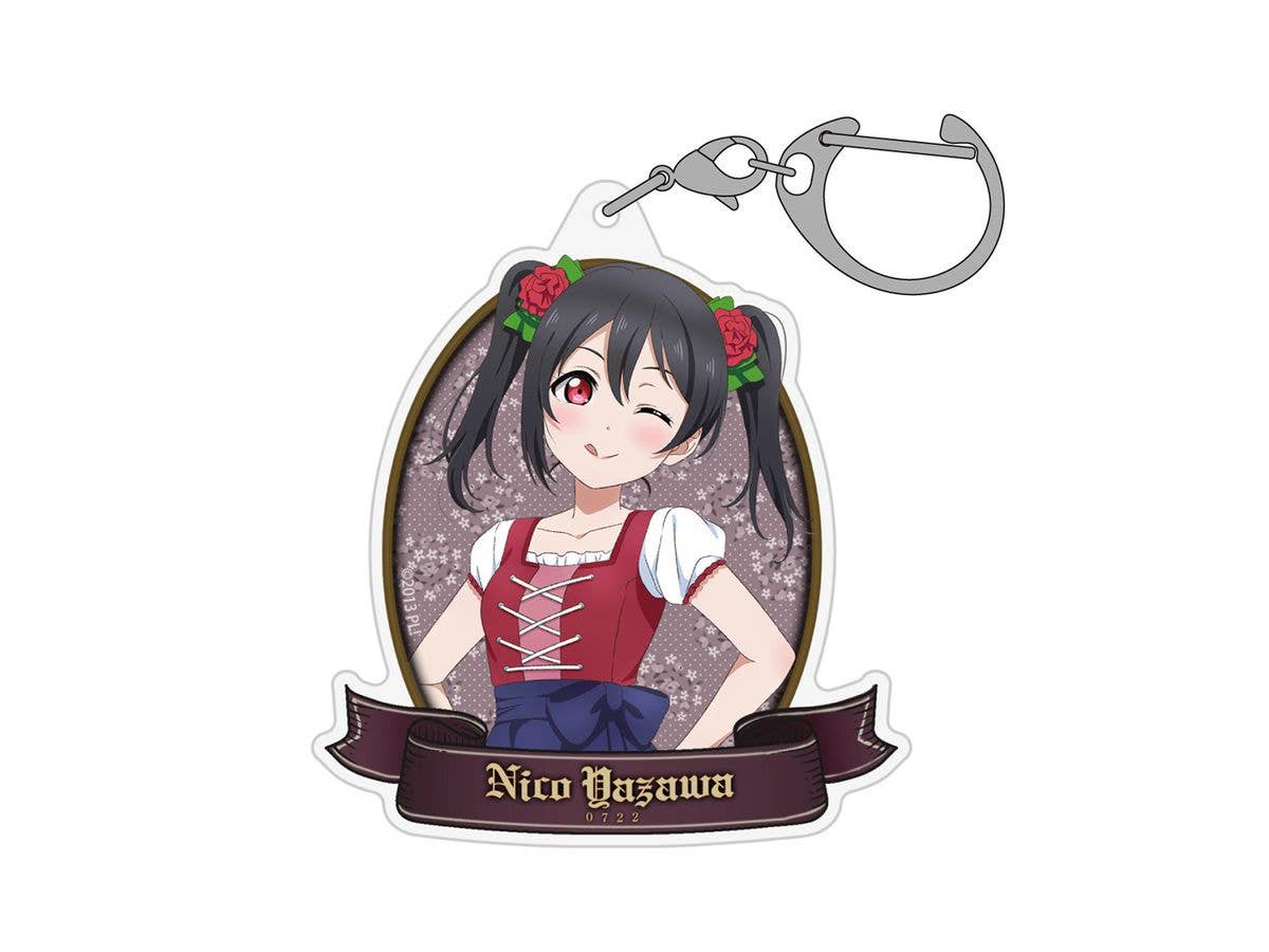 Love Live!: Newly Illustrated Yazawa Nico Acrylic Multi Keychain Dirndl Ver.