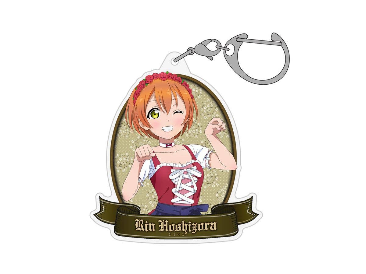 Love Live!: Newly Illustrated Rin Hoshizora Acrylic Multi Keychain Dirndl Ver.