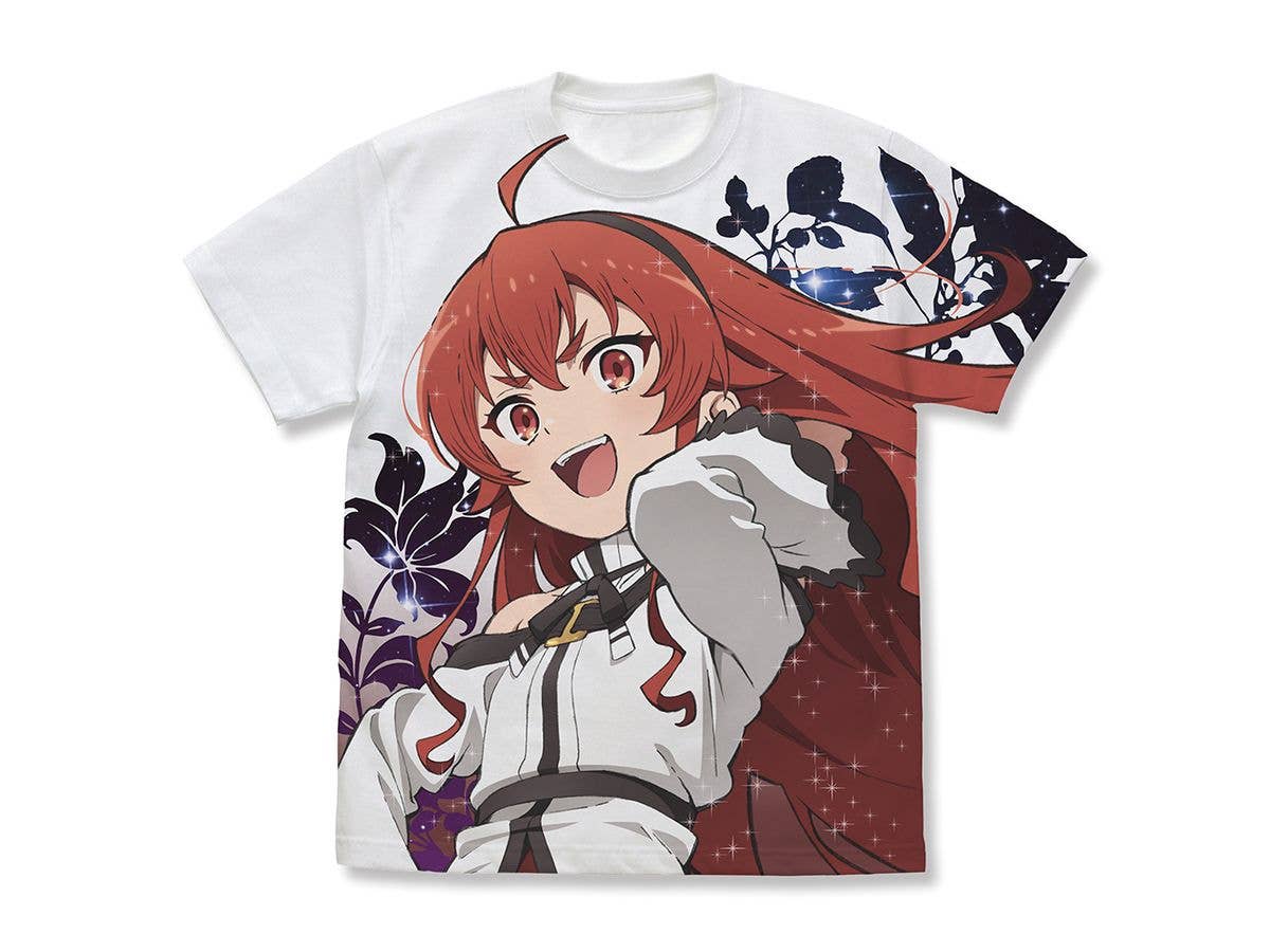 Anime Mushoku Tensei III -Jobless Reincarnation III-: Ellis Full Graphic T-Shirt / WHITE-S