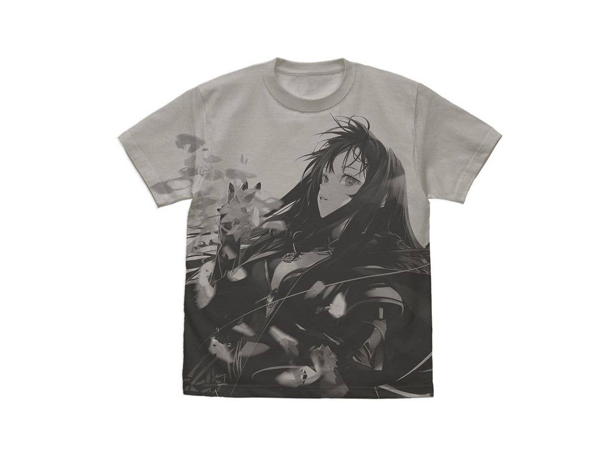 The Witch and the Mercenary: Saoirse Ronan All-Over Print T-Shirt / Light Gray-M