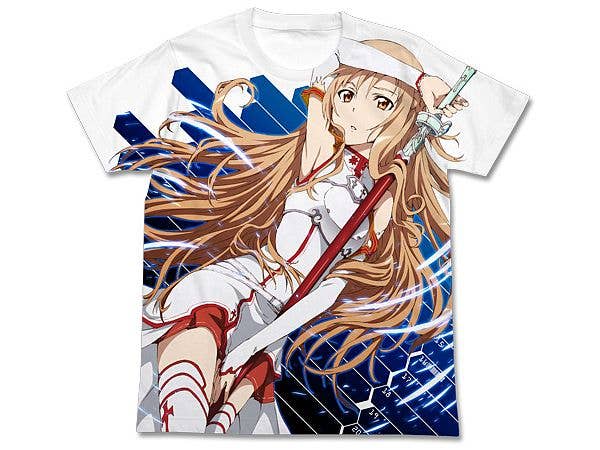 Sword Art Online: SAO Asuna Full Graphic T-Shirt / White-L
