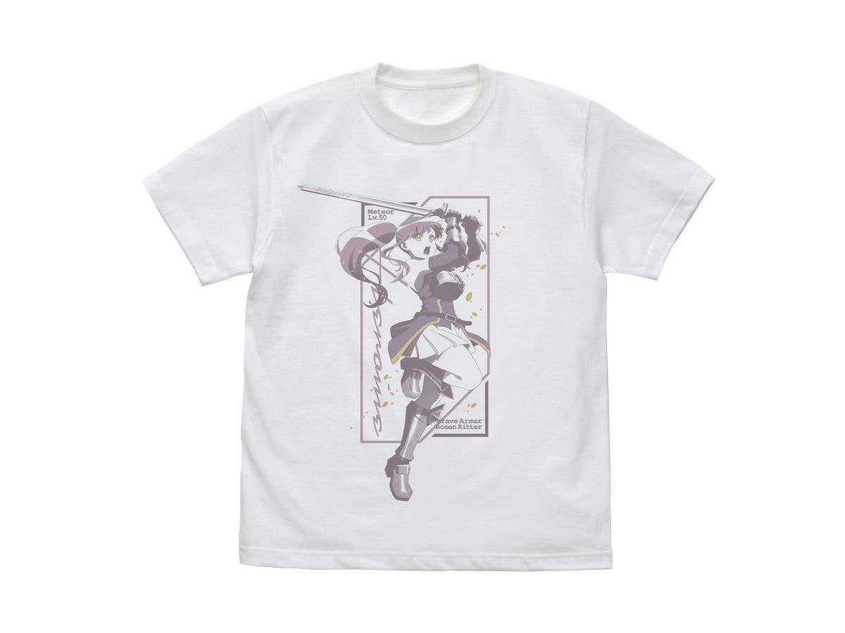 TV Anime Hanaori-san Wants to Fight Even After Reincarnating: Hanaori Meteor T-Shirt / WHITE-XL