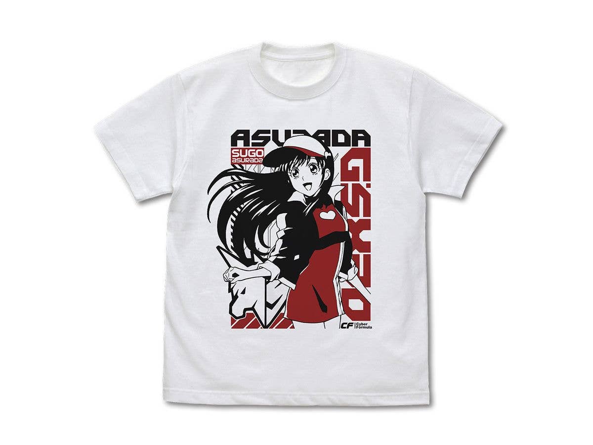 New Century GPX Cyber Formula: Asuka Sugo T-shirt / WHITE-XL