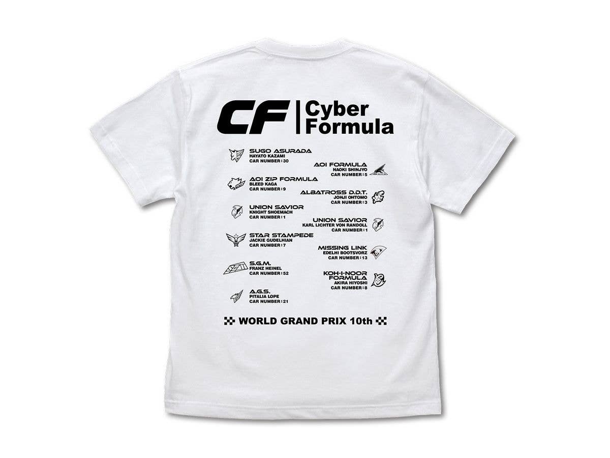 New Century GPX Cyber Formula: Cyber Formula T-Shirt / WHITE-L