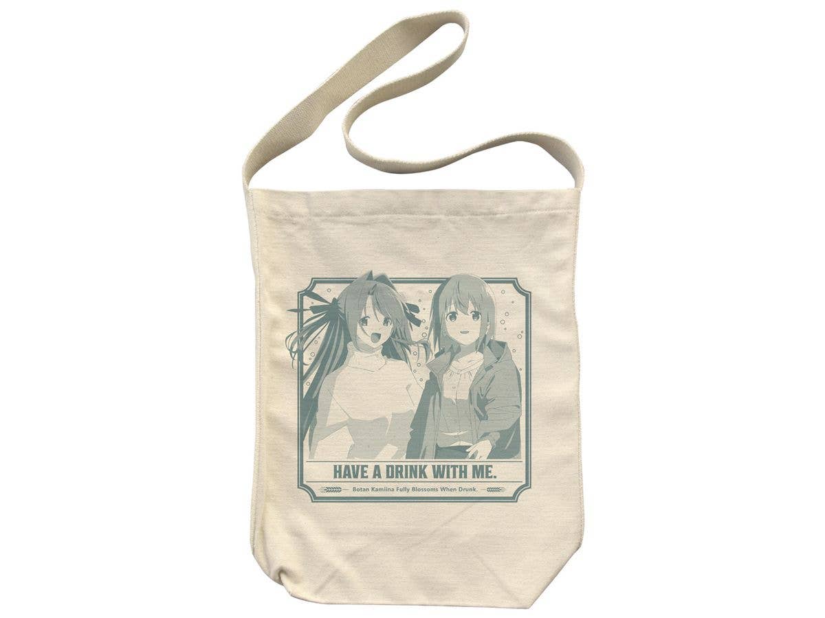 Botan Kamiina Fully Blossoms When Drunk: Botan & Ibuki Shoulder Tote / Natural