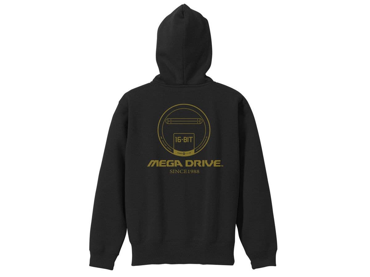 Mega Drive: Mega Drive 16-bit Zip Hoodie / BLACK-XL