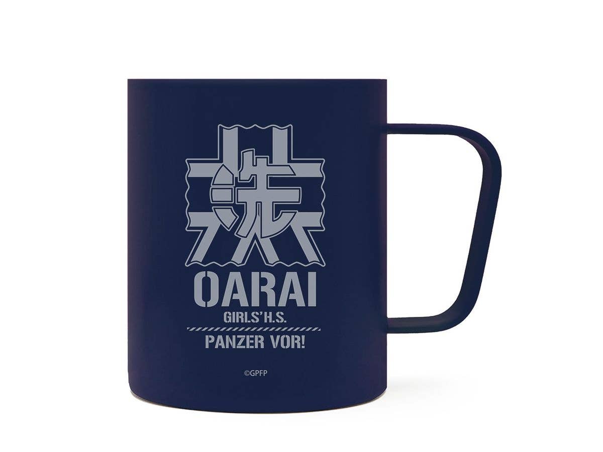Girls und Panzer Final Chapter: Oarai Girls' Academy Thermo Stainless Steel Mug (Baked Enamel Finish)