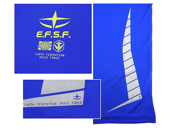 Mobile Suit Gundam: Earth Federation Forces Dry T-Shirt / Cobalt Blue-S