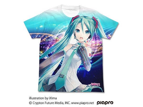 Hatsune Miku V3 Full Graphic T-Shirt Ver.2.0 / White-L