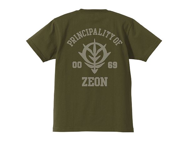 Mobile Suit Gundam: Zeon Heavyweight T-Shirt / Moss-Xl