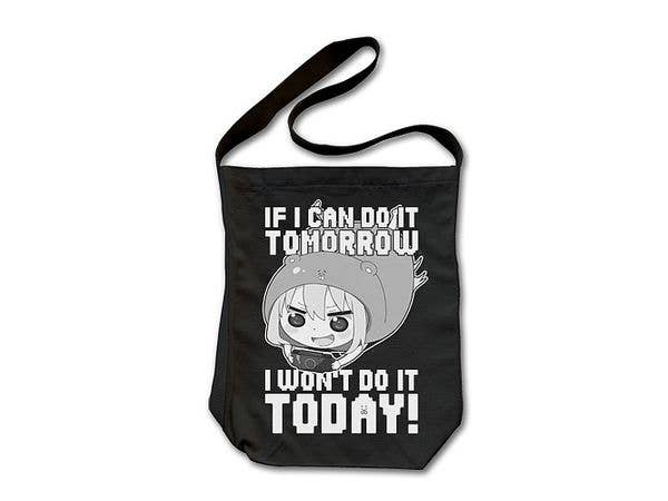 Himouto! Umaru-Chan: I Won'T Do It Today Shoulder Tote Bag / Black