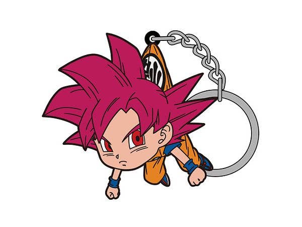 Dragon Ball Super: Goku Pinched Keychain (Super Saiyan God Ver.)