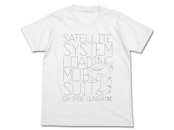 After War Gundam X: Satellite System T-Shirt / White-S