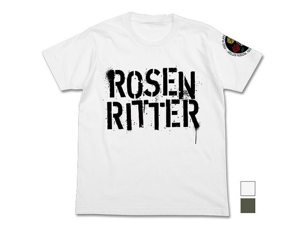 Legend Of The Galactic Heroes: Free Planets Alliance Rosenritter T-Shirt/White-L