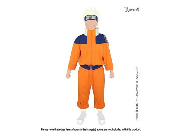 Naruto: Naruto Uzumaki Boy Ver. Costume Set: Men's L