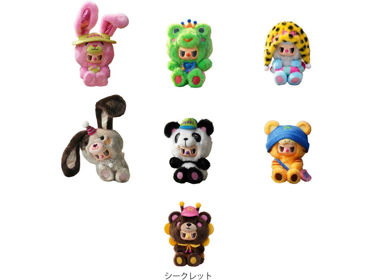 REBEL BEAR Sweet Zoo Series Trading Plush 1Box 6pcs