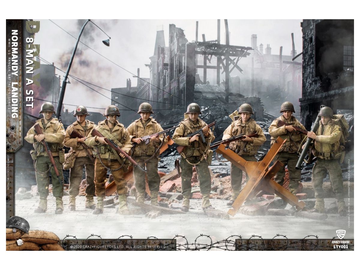 Crazy Figure WWII US Army On D-Day Deluxe Edition (8pcs)