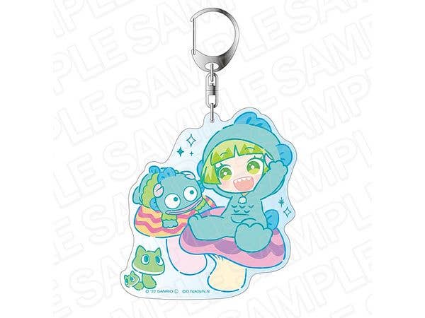 Welcome to Demon School! Iruma-kun x Sanrio characters: Big Keychain Clara Valac x Hangyodon