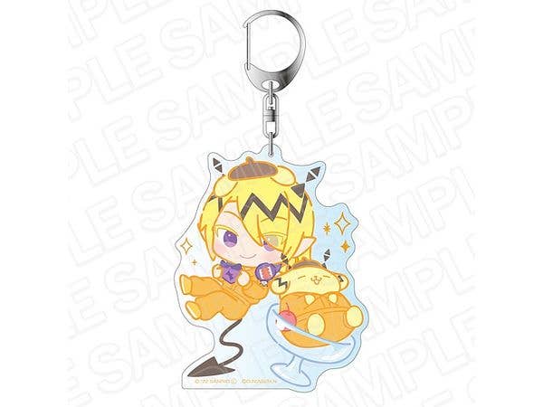 Welcome to Demon School! Iruma-kun x Sanrio characters: Big Keychain Shax Lied x Pompompurin