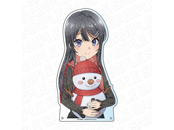 Theater Anime Rascal Does Not Dream of a Knapsack Kid Die Cut Acrylic Board School Bag Girl Snow ver.